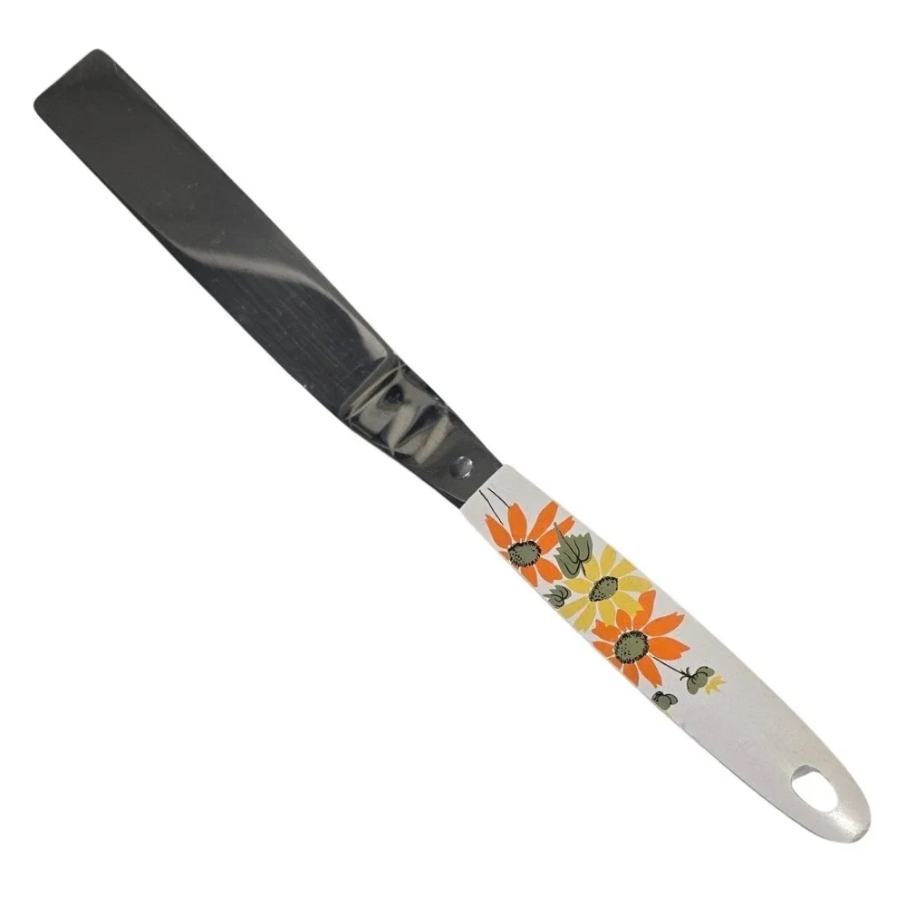 vintage Ekco Country Garden icing spatula Floral Cake Spreader 12.5